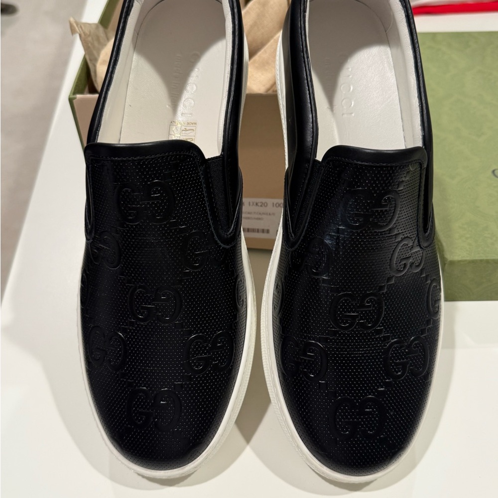 Gucci Black Slip-On Loafers